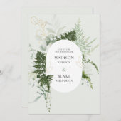 Romantic Greenery Woodland Wild Fern Kaart (Voorkant / Achterkant)