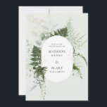 Romantic Greenery Woodland Wild Fern Kaart<br><div class="desc">Romantic Greenery Woodland Wild Fern Invitation In dit ontwerp staat een grove bosgrafie en klassieke typografie. Het is de perfecte combinatie van chic elegance en schoonheid.</div>