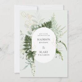 Romantic Greenery Woodland Wild Fern Kaart