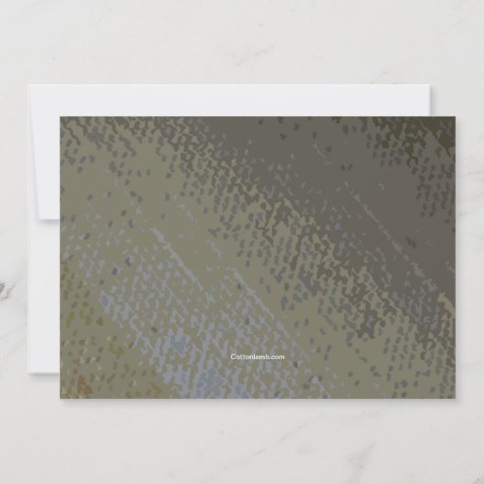 Romantic Guitar Invitation Kaart (Achterkant)