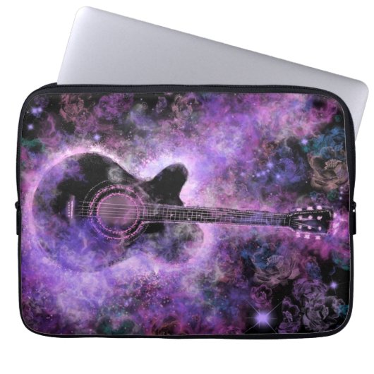 Romantic Guitar Music - Magic Sound Laptop Sleeve (Voorkant)