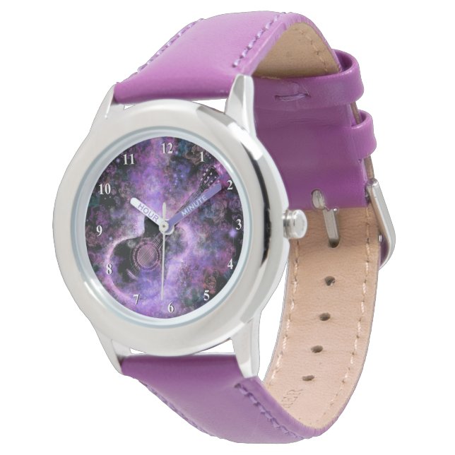 Romantic Guitar Music - Magic Universe Horloge (Gekanteld)