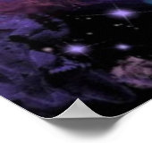 Romantic Guitar Music Paars Poster Schilderen (Hoek)