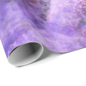 Romantic Guitar Wrapping Paper Music Paars Cadeaupapier (Rol Hoek)