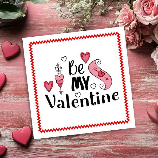 Romantic Hand Drawn Valentine Card for Husband   Feestdagenkaart