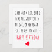 Romantic Happy Birthday-kaart Feestdagenkaart (Voorkant / Achterkant)