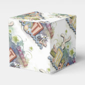 Romantic Happy Paast Bunny Groet Vor Box Bedankdoosjes (Voorkant Zijde)