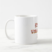 Romantic Happy Valentijn Love Hearts Typografie Koffiemok (Links)