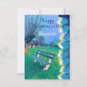 Romantic Happy Valentijn Sweeping Heart Waterverf (Voorkant)