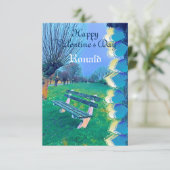 Romantic Happy Valentijn Sweeping Heart Waterverf (Staand voorkant)