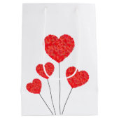Romantic Heart Balloons Medium Cadeauzakje (Achterkant)