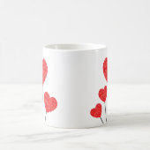 Romantic Heart Balloons Mug Koffiemok (Center)