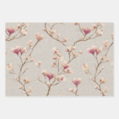 Romantic Heart Blossom Wrapping Paper – Soft  (Voorkant)