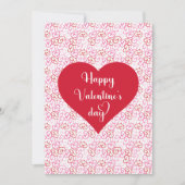 Romantic Heart Design Valentine Card for Him Feestdagenkaart (Voorkant)