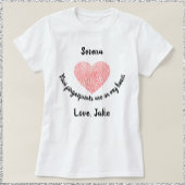Romantic Heart Fingerprint T-shirt