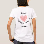 Romantic Heart Fingerprint T-shirt (Achterkant)