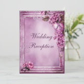 Romantic Heart & Flowers Lijst Weddenschappen Kaart (Staand voorkant)