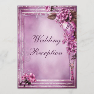 Romantic Heart & Flowers Lijst Weddenschappen Kaart