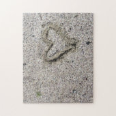 Romantic Heart in zand Foto Challenge Legpuzzel (Verticaal)
