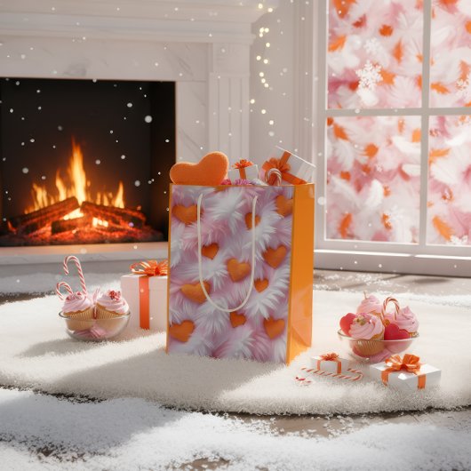 Romantic Heart Pattern Gift Bag Medium Cadeauzakje