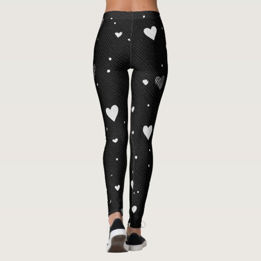 Romantic Heart Pattern Leggings – Perfect Valentin (Achterkant)