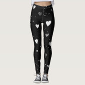 Romantic Heart Pattern Leggings – Perfect Valentin (Voorkant)