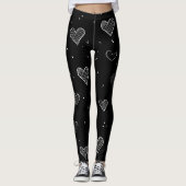 Romantic Heart Pattern Leggings – Perfect Valentin (Voorkant)