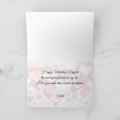 Romantic Heart Pattern Valentine’s Greeting Card  Feestdagen Kaart (Binnen)