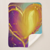 Romantic Heart Sherpa Blanket Sherpa Deken (Voorkant)