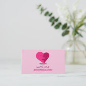 Romantic Heart, Speed Dating Event Organizer Visitekaartje (Staand voorkant)