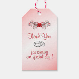 Romantic Heart Wedding Cadeaulabel