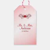 Romantic Heart Wedding Cadeaulabel (Achterkant)