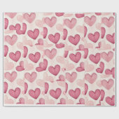 "Romantic Heart Wrapping Paper  Cadeaupapier (Vlak)