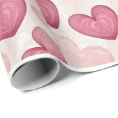 "Romantic Heart Wrapping Paper Cadeaupapier (Rol Hoek)