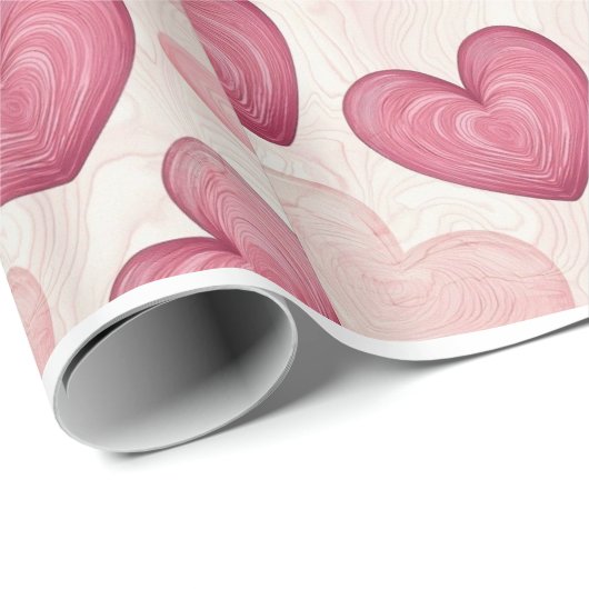 "Romantic Heart Wrapping Paper  Cadeaupapier (Rol Hoek)