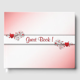 Romantic Hearts Guest Book Gastenboek