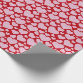 Romantic Hearts Wrapping Paper Cadeaupapier (Hoek)