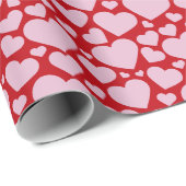 Romantic Hearts Wrapping Paper Cadeaupapier (Rol Hoek)
