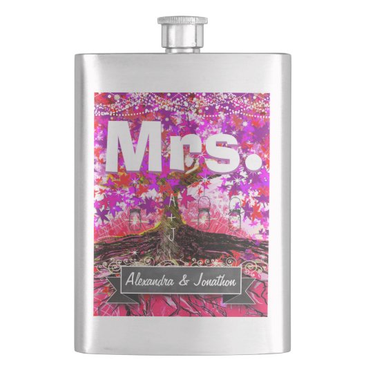 Romantic Heirloom Mason Jar Heupfles (Voorkant)