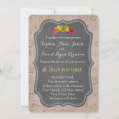 Romantic Herfst Music Sheet Weddenschap Kaart (Voorkant)