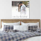 Romantic herinnert zich deze foto van het Manuscri Canvas Afdruk (Insitu (Slaapkamer))