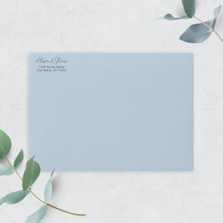 Romantic het Adres van de Terugkeer van de Weduwen Zelfinktende Stempel