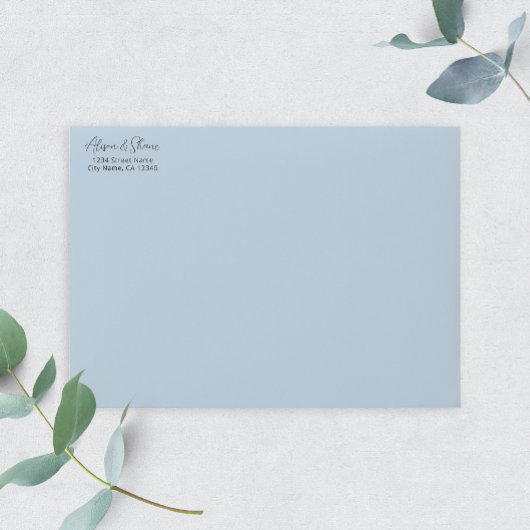 Romantic het Adres van de Terugkeer van de Weduwen Zelfinktende Stempel