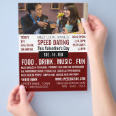 Romantic het Plaatsen, de Gebeurtenis van de Snelh Flyer (Hand)