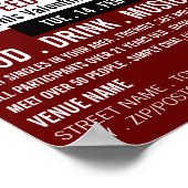 Romantic het Plaatsen, de Gebeurtenis van de Snelh Poster (Hoek)