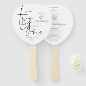 Romantic het Zwarte Witte Weduwprogramma van het M Handwaaier (Voorkant en achterkant)