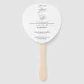 Romantic het Zwarte Witte Weduwprogramma van het M Handwaaier (Achterkant)