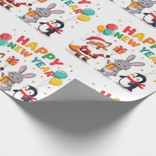 Romantic Holiday Design Wrapping Paper Cadeaupapier (Hoek)