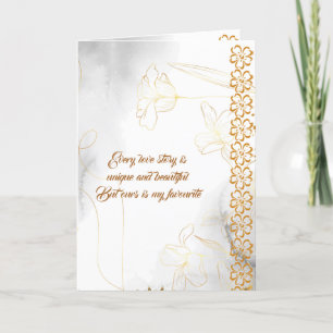 Romantic Husband Wife Love Quote Floral Valentijn Feestdagen Kaart