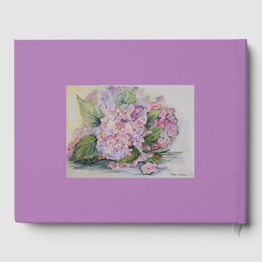 Romantic Hydrangea Gastenboek (Achterkant)